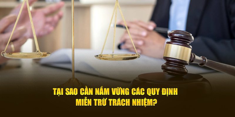 Tại sao bạn cần nắm vững các quy định miễn trừ trách nhiệm?